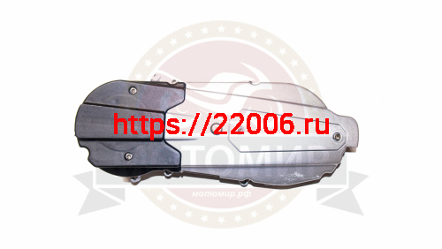 Крышка картера GY6-125 Сити125 вариатора левая с пусковым мех. кик вперед