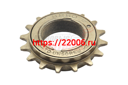 Блок спортивный 1 скоростной, для BMX 16 зубов, стальной c резьбой