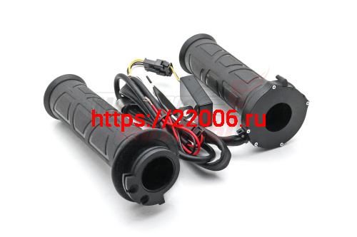 Ручки руля с подогревом (ПАРА) 22мм (12В,128мм длина ручки, для аккум от 6 AЧ,с предохр 10А,до 70 С) Ручки руля с подогревом (ПАРА) 22мм (12В,128мм длина ручки, для аккум от 6 AЧ,с предохр 10А,до 70 С)