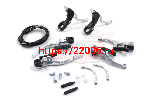 Тормоз v-brake Alum (набор передний+задний) с рычагами и тросами Тормоз v-brake Alum (набор передний+задний) с рычагами и тросами