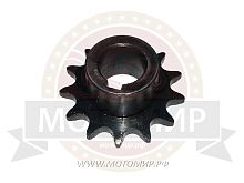 Звезда 13 зуб. (520) цепи, 15.875шаг, на вал d25мм, h28мм, шпонка 8мм, мотобуксировщик