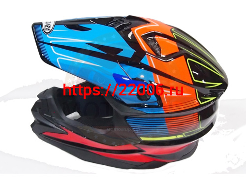 Шлем кроссовый COBRA JK803, черн-сине-оранж.,черн-бел.с крас., черн-сер с бел., раз-ры XL (уп.6 шт) фото 3 Шлем кроссовый COBRA JK803, черн-сине-оранж.,черн-бел.с крас., черн-сер с бел., раз-ры XL (уп.6 шт) фото 3