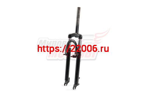 Вилка передняя 26'' с амортизаторами 25,4мм, длина резьбы 60мм, под тормоз V-brake,диск