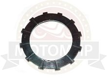 Диск сцепления Мопед "П" лепесток ферридо (КАРПАТЫ) ТЕКСТАЛИТОВЫЙ (Россия) ЗАВОД